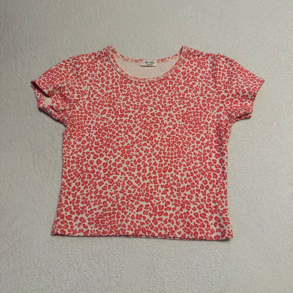 Brandy Melville pink cheetah top